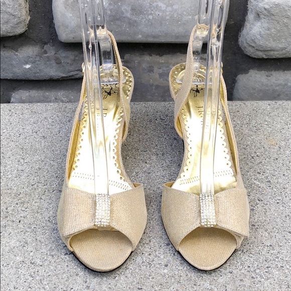3 🟪 for $40 
Gold Sling Backs by J Renee EUC sz 8.5 - Picture 4 of 9